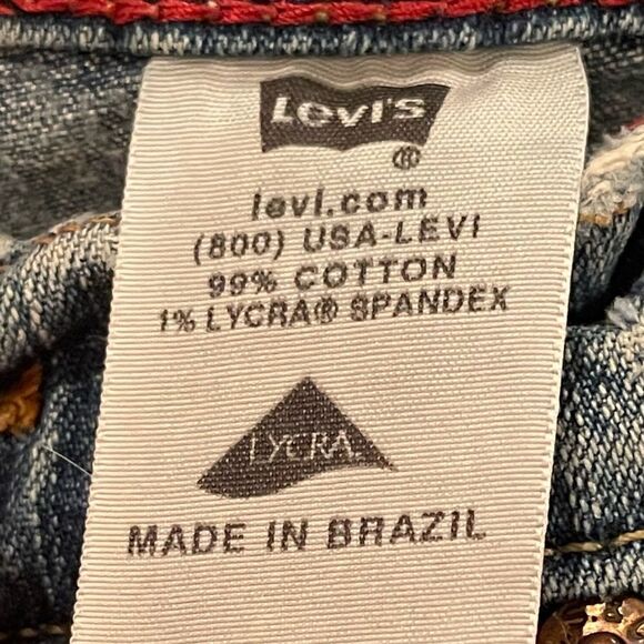 Levi’s Y2K Vintage 550 Relaxed Bootcut Batwing  Distressed Mom Jeans Size 6M - Picture 6 of 16